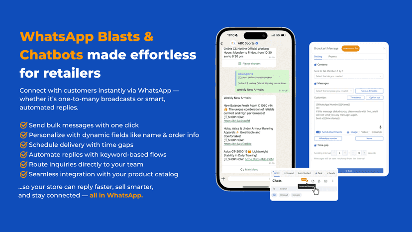 WhatsApp ready - engage with your customer efficiently