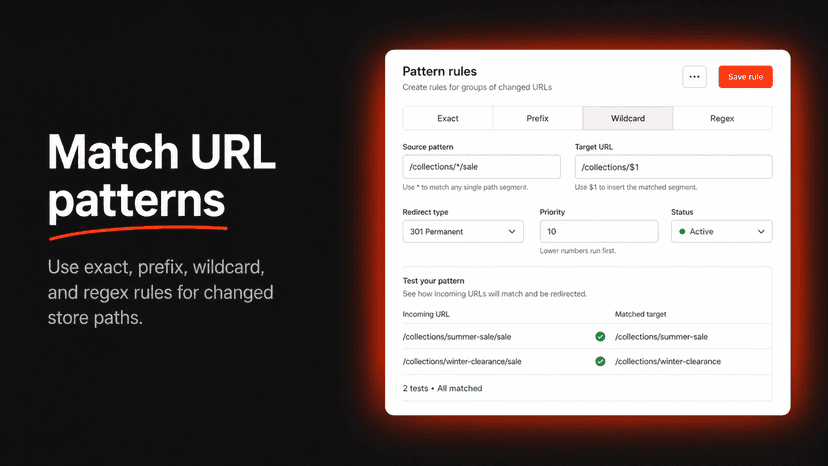 match URL patterns