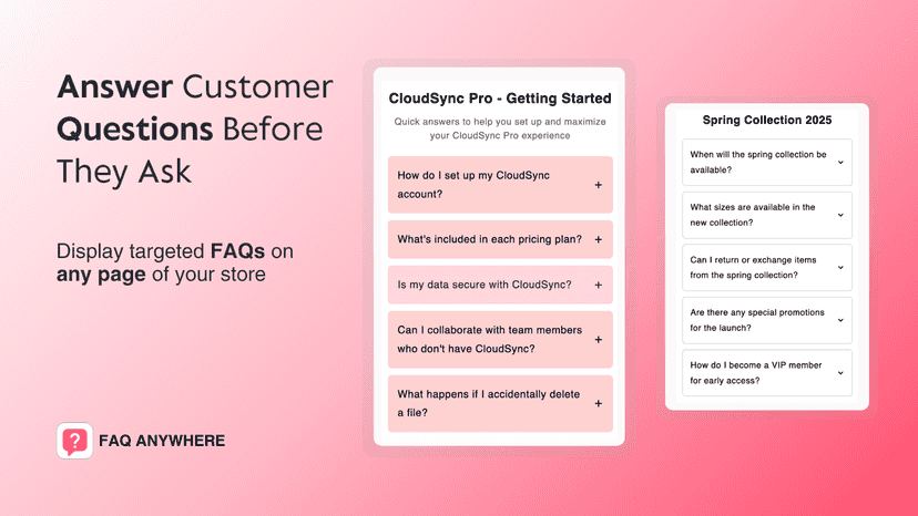 FAQ anywhere - answer any question