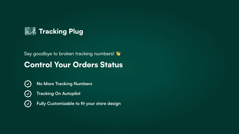 Tracking Plug - Say goodbye to broken tracking numbers!