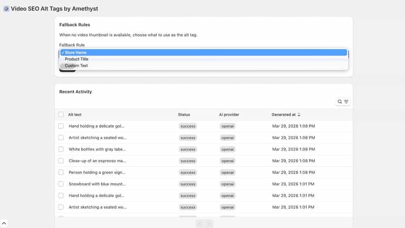 Video SEO Alt Tags by Amethyst 2
