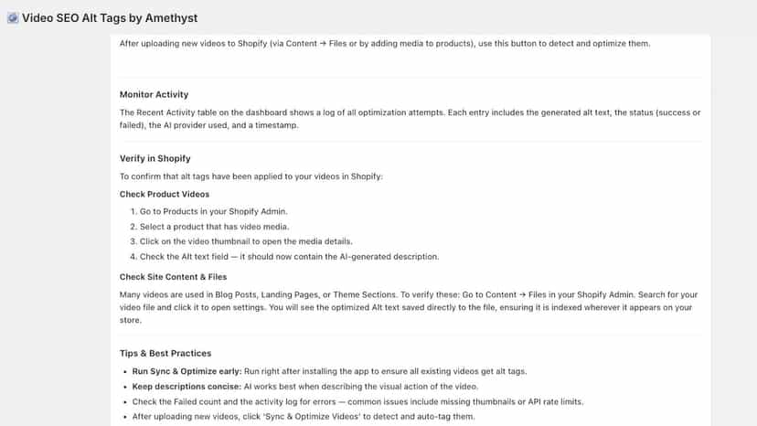 Video SEO Alt Tags by Amethyst 3
