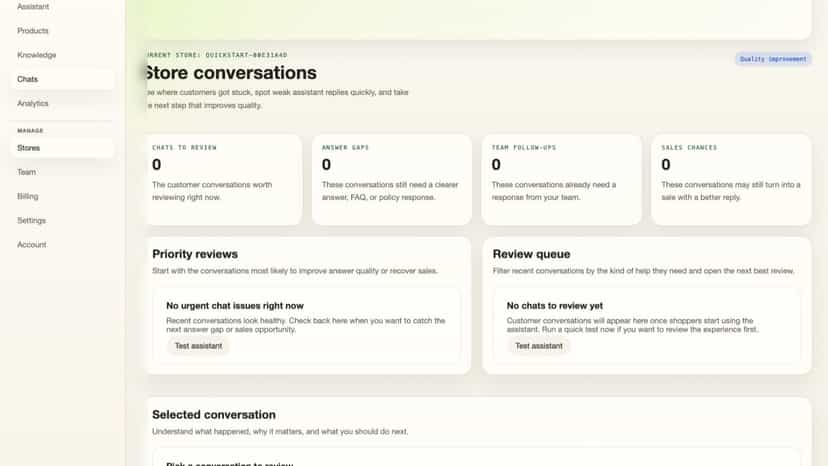 Measure assistant impact with sales and conversion analytics