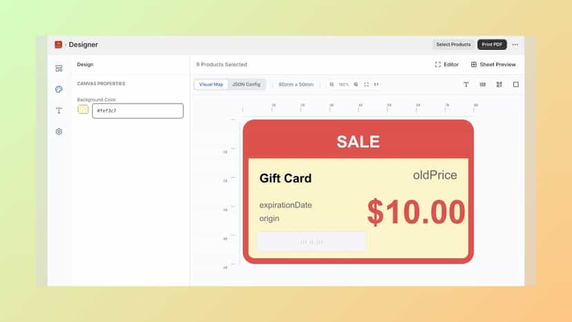 price tag editor