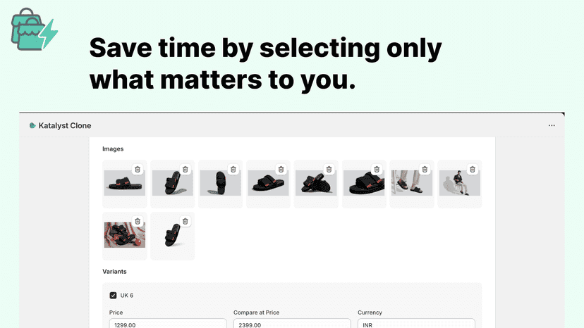 Save time by selecting only what matters to you.