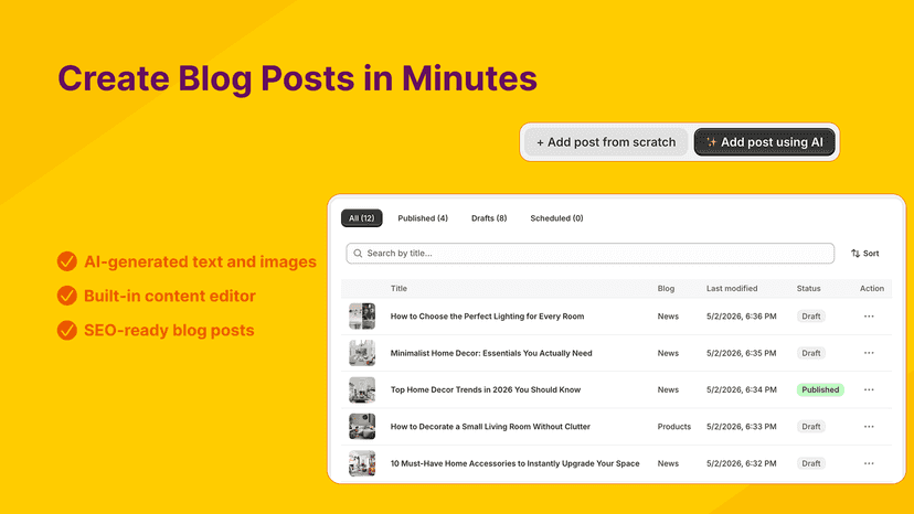 Create Blog Posts in Minutes