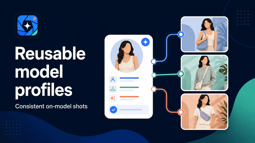 showing reusable model profiles connected to consistent on-model