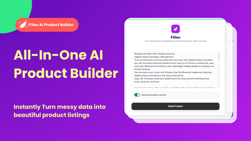 Filleo: All-In-One AI Product Builder
