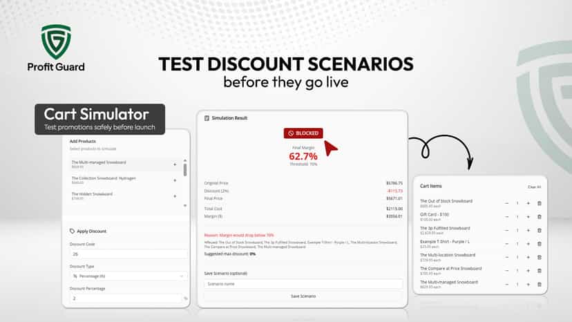 test scenario before making discount live