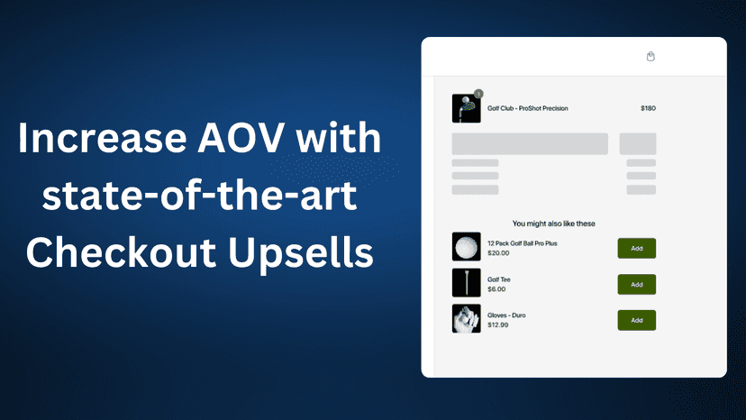 increase aov with state of the art checkout upsells