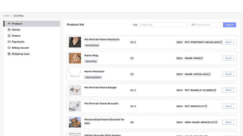 Product List