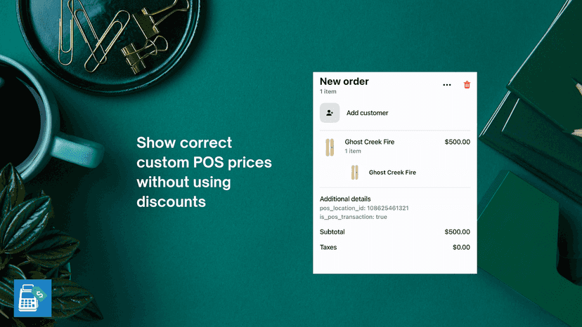 Show custom POS prices without using discounts