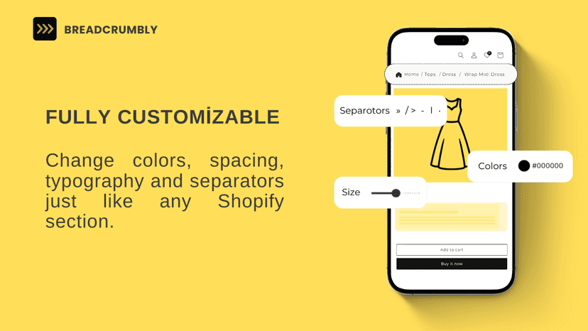 Customize breadcrumb style and appearance