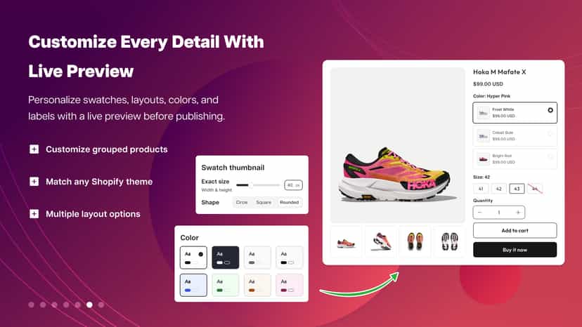 Customize Every Detail With Live Preview