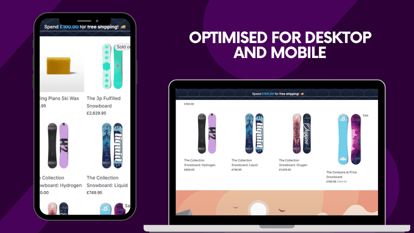 Optimised For Mobile And Desktop