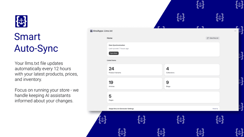 Your data gets synched every 12 hours, no manual synching needed