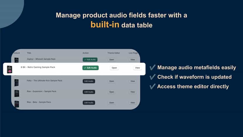 WaveViz App Homepage Overview