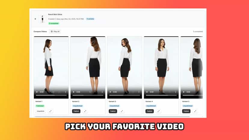 Pick your favorite video