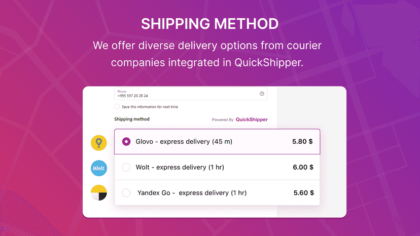 Shipping method