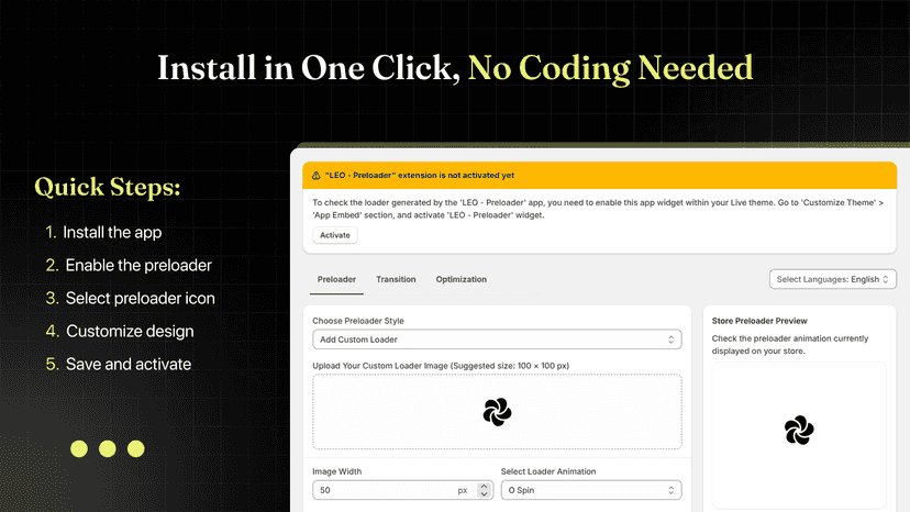 Install in One Click. No Coding Needed