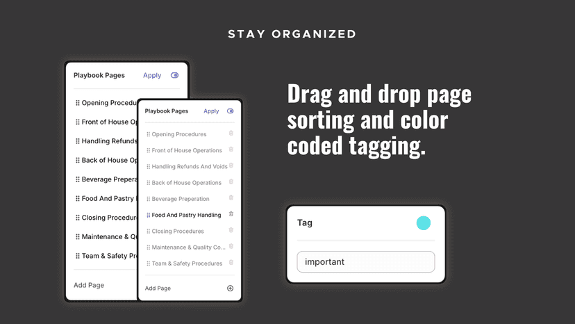 Sorting and filtering
