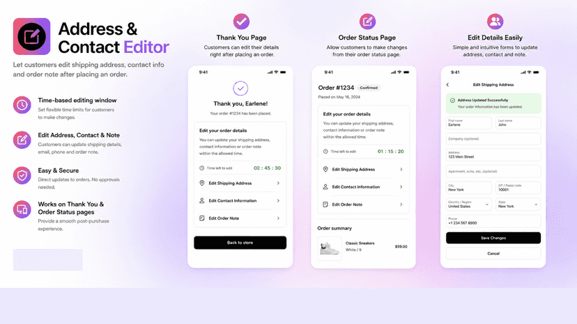 Address & Contact Editor main feature media
