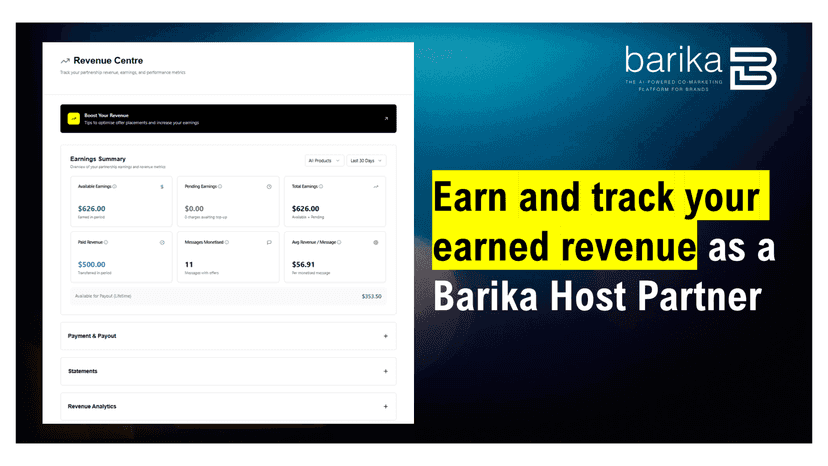 Earn and Track Revenue as Host Partner