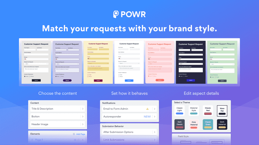 Match your request to your brand style
