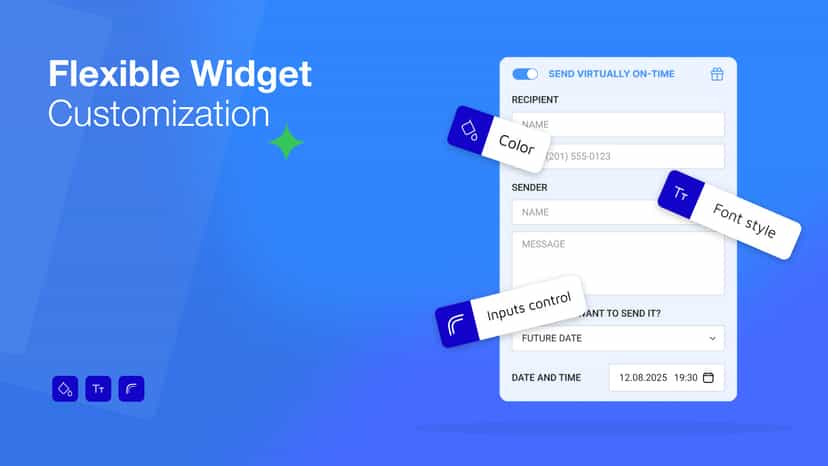 Flexible Widget Customization GiftOnTime