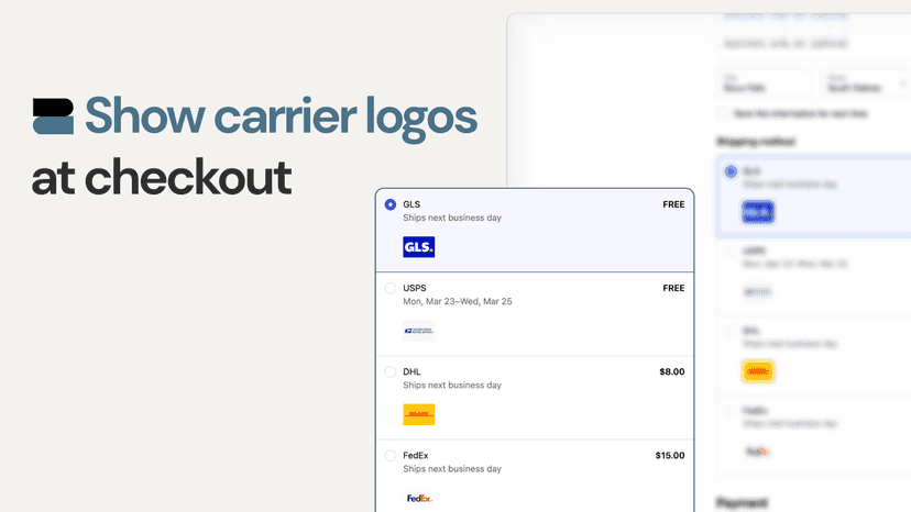 Display carrier logos in Checkout