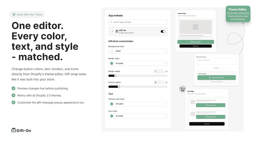 One editor. Every color, text, and style - matched.