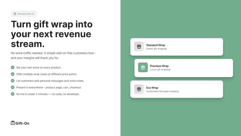 Turn gift wrap into your next revenue stream.