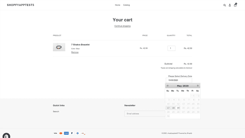 Delivery Date App