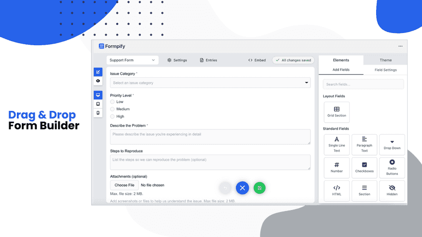 Form Builder Page