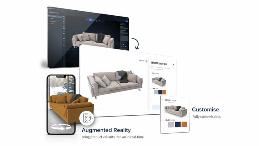 Bring product variant into AR in real-time