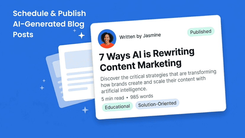 Friday Force generates and publishes blog posts