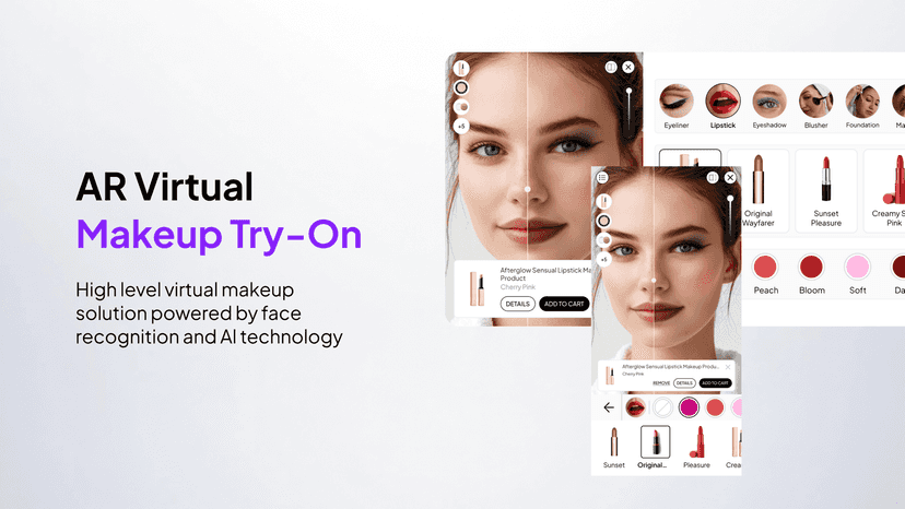 AR virtual makeup try-on preview