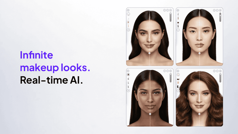 Real-time makeup looks preview