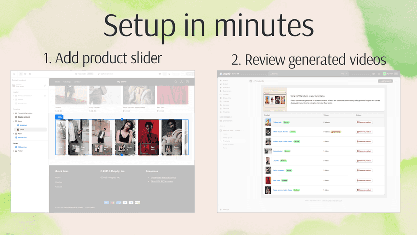 Setup in minutes