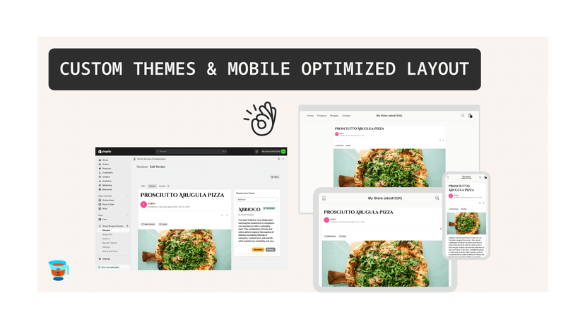 Custom themes & mobile optimized layout