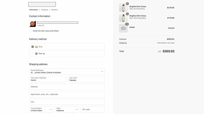 Clicking an invoice takes customers directly to checkout