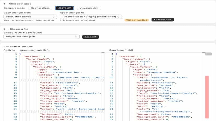 JSON Difference