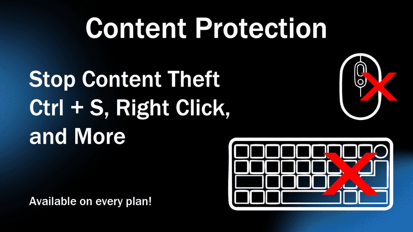 Content Protection, stop scraping and content theft