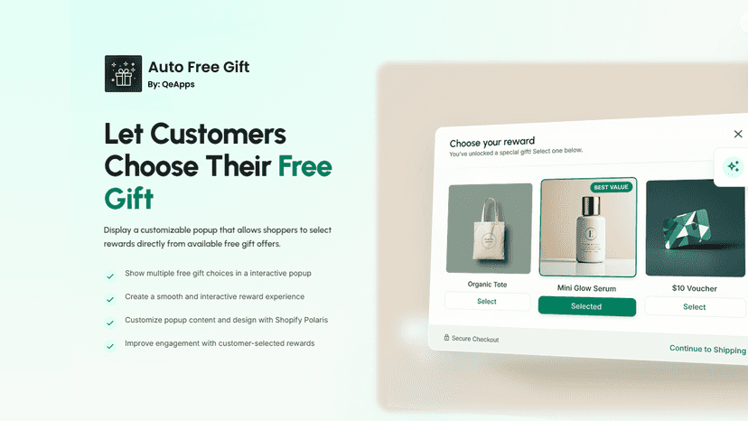 Auto Gift Rewards & Free Gift Offers for Shopify