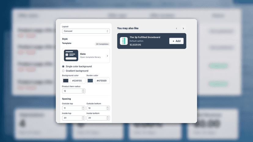 Design product bundles with upsell rules & customization options