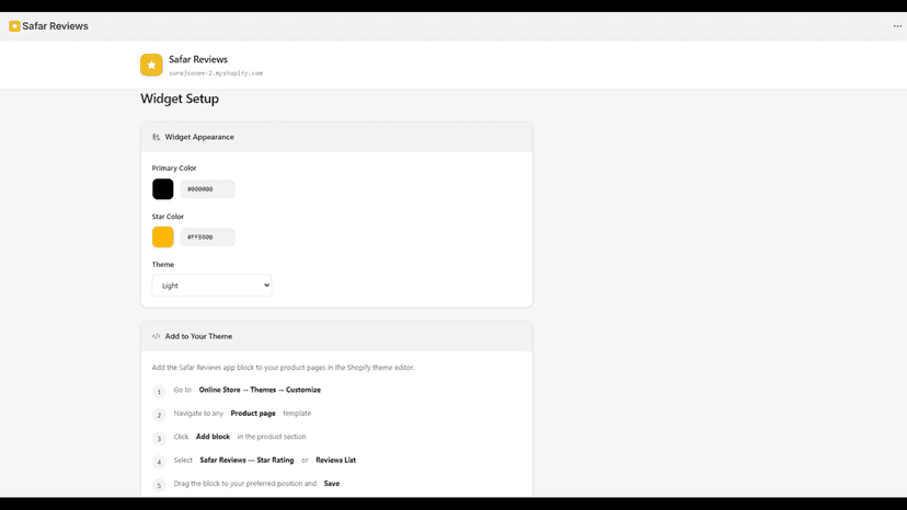 Widget-settings