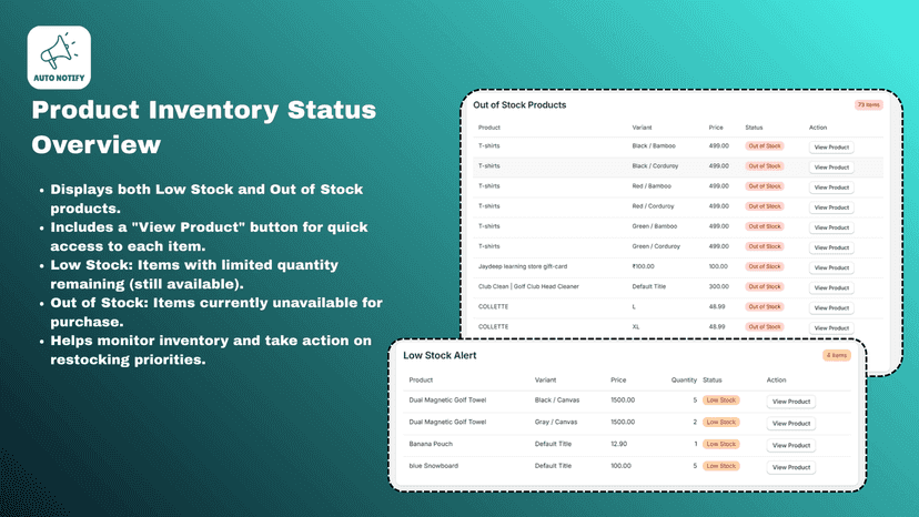 AutoNotify-Restock Alert