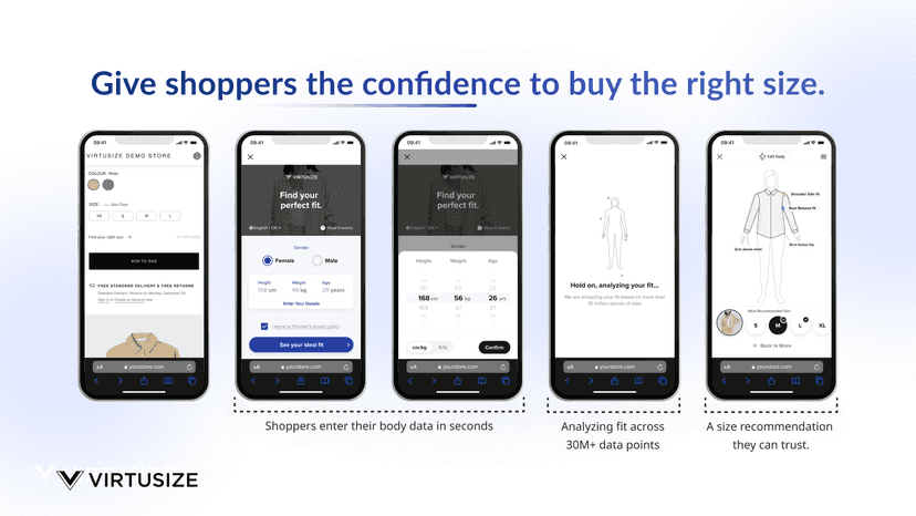 Virtusize minimises friction in your customer journey