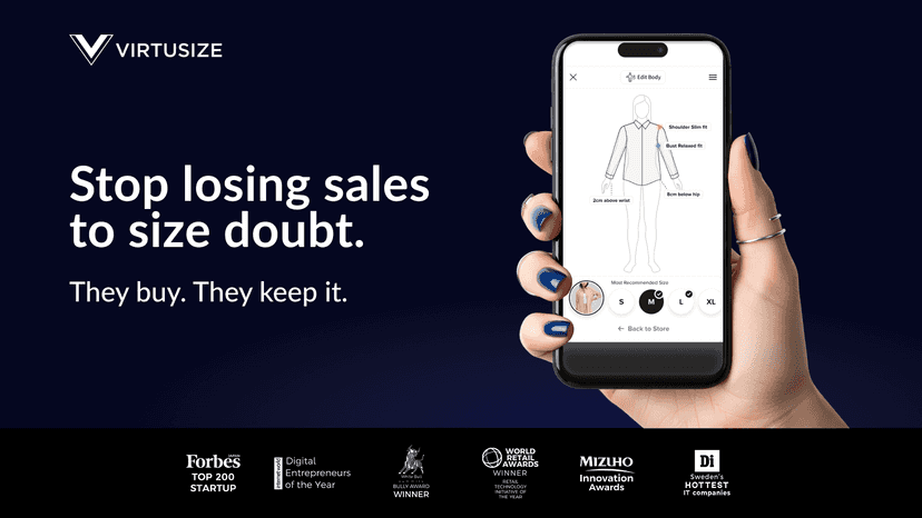 Virtusize as a trusted fit sizing solution app