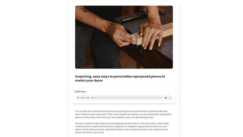 Edit and copy or publish to your blog